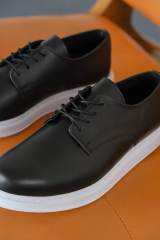 Marsetti Herren Schwarz Casual Dicke Sohle Orthopädische Schnürschuhe 3
