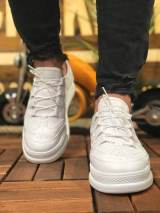 Marsetti Herren Weiß Casual Schnür Dicke Sohle Orthopädische Schuhe 3