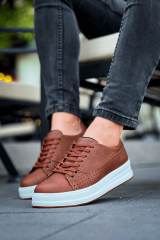 Marsetti Herren Braun Casual Dicke Sohle Orthopädische Schnürschuhe 2