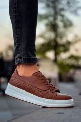 Marsetti Herren Braun Casual Dicke Sohle Orthopädische Schnürschuhe 5