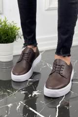 Marsetti Herren Braun Casual Dicke Sohle Schnürschuhe 2