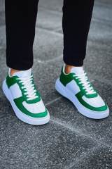 Marsetti Herren Weiß Grün Casual Chunky Sole Sneaker 2