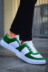 Marsetti Herren Weiß Grün Casual Chunky Sole Sneaker 3