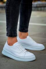 Marsetti Herren Weiß Casual Dicke Sohle Orthopädische Schnürschuhe 2