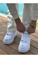 Marsetti Herren Weiße Dicke Sohle Alltags Orthopädische Schnürschuhe 2