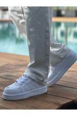 Marsetti Herren Weiße Dicke Sohle Alltags Orthopädische Schnürschuhe 4