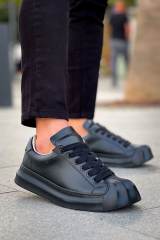 Marsetti Herren Schwarz Casual Dicke Sohle Orthopädische Schuhe 3