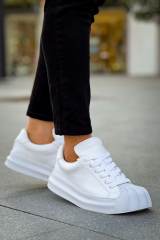 Marsetti Herren Weiß Casual Dicke Sohle Orthopädische Schnür Schuhe 4