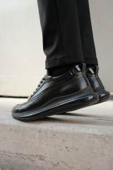 Marsetti Herren Schwarze Schnür Freizeit Dicksohle Orthopädische Schuhe 4