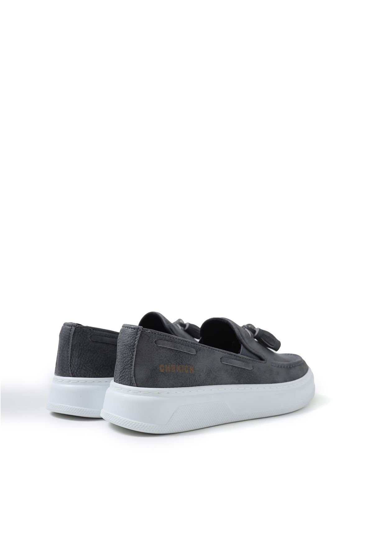 Marsetti Herren Anthrazit Casual Dicke Sohle Orthopädische Slip-On Schuhe