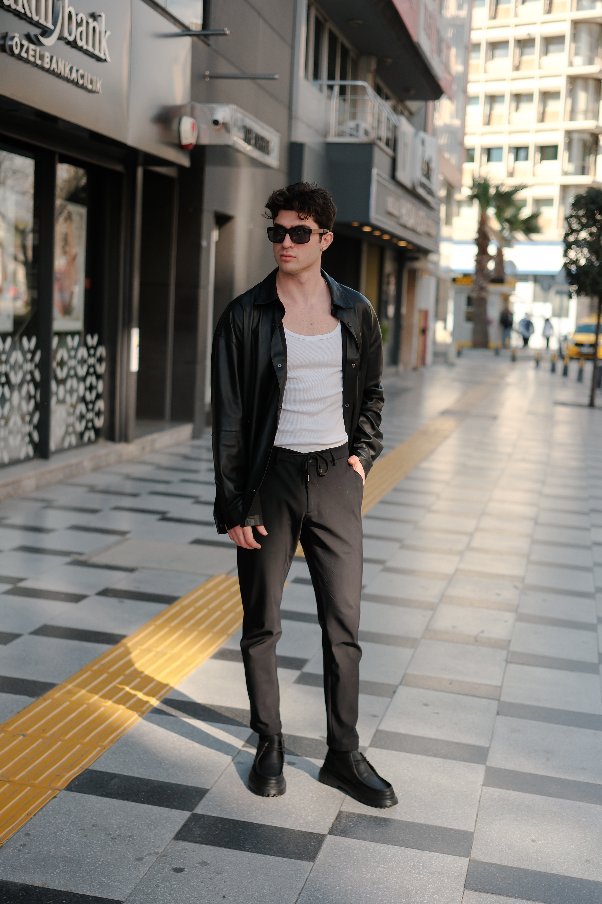 Marsetti Herren Schwarz Casual Dicke Sohle Schnür Orthopädische Schuhe