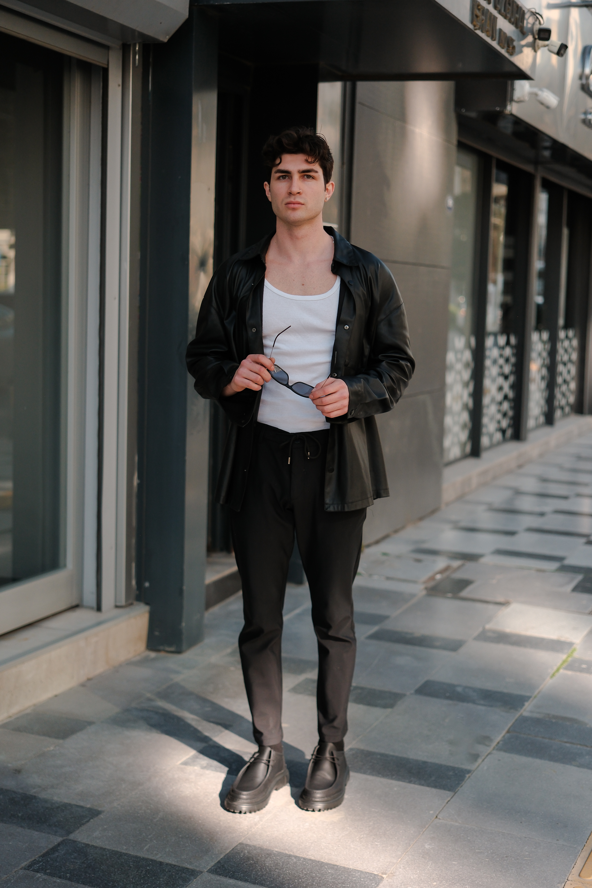 Marsetti Herren Schwarz Casual Dicke Sohle Schnür Orthopädische Schuhe